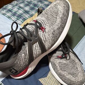 Footjoy Mens Size 11.5 Hyperflex Golf Grey‎ Red Black Knit Golf cleats